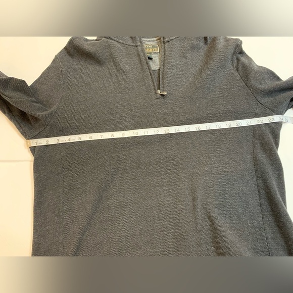 Men’s Jos. A. Bank Reserve 1/4 Zip Herringbone Black/Gray Shirt Sz Large - Picture 4 of 6